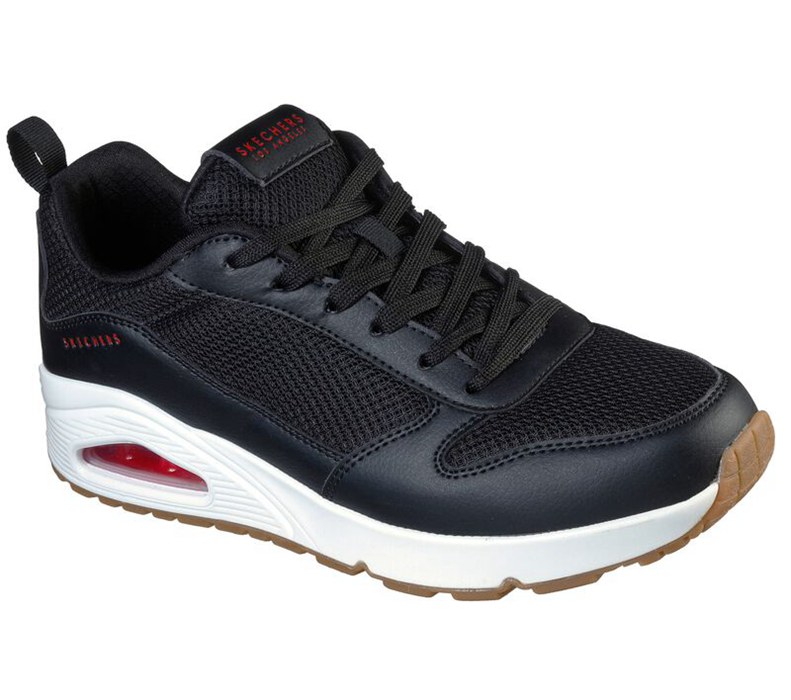 Skechers Uno - Fastime - Mens Sneakers Black/Red [AU-PQ3454]